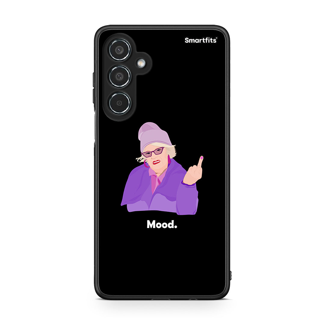 Samsung Galaxy M35 5G Grandma Mood Black θήκη από τη Smartfits με σχέδιο στο πίσω μέρος και μαύρο περίβλημα | Smartphone case with colorful back and black bezels by Smartfits