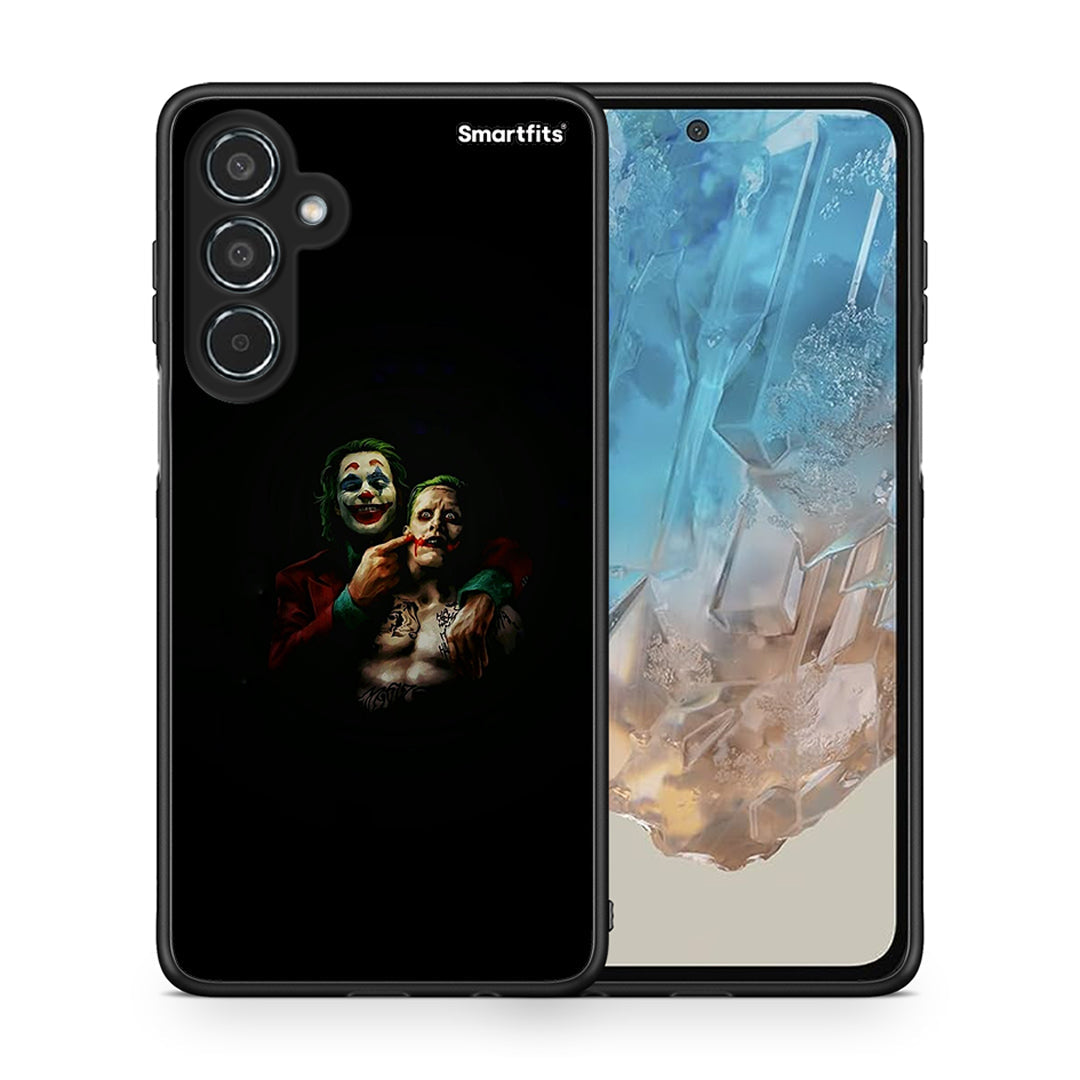 Θήκη Samsung Galaxy M35 5G Clown Hero από τη Smartfits με σχέδιο στο πίσω μέρος και μαύρο περίβλημα | Samsung Galaxy M35 5G Clown Hero case with colorful back and black bezels