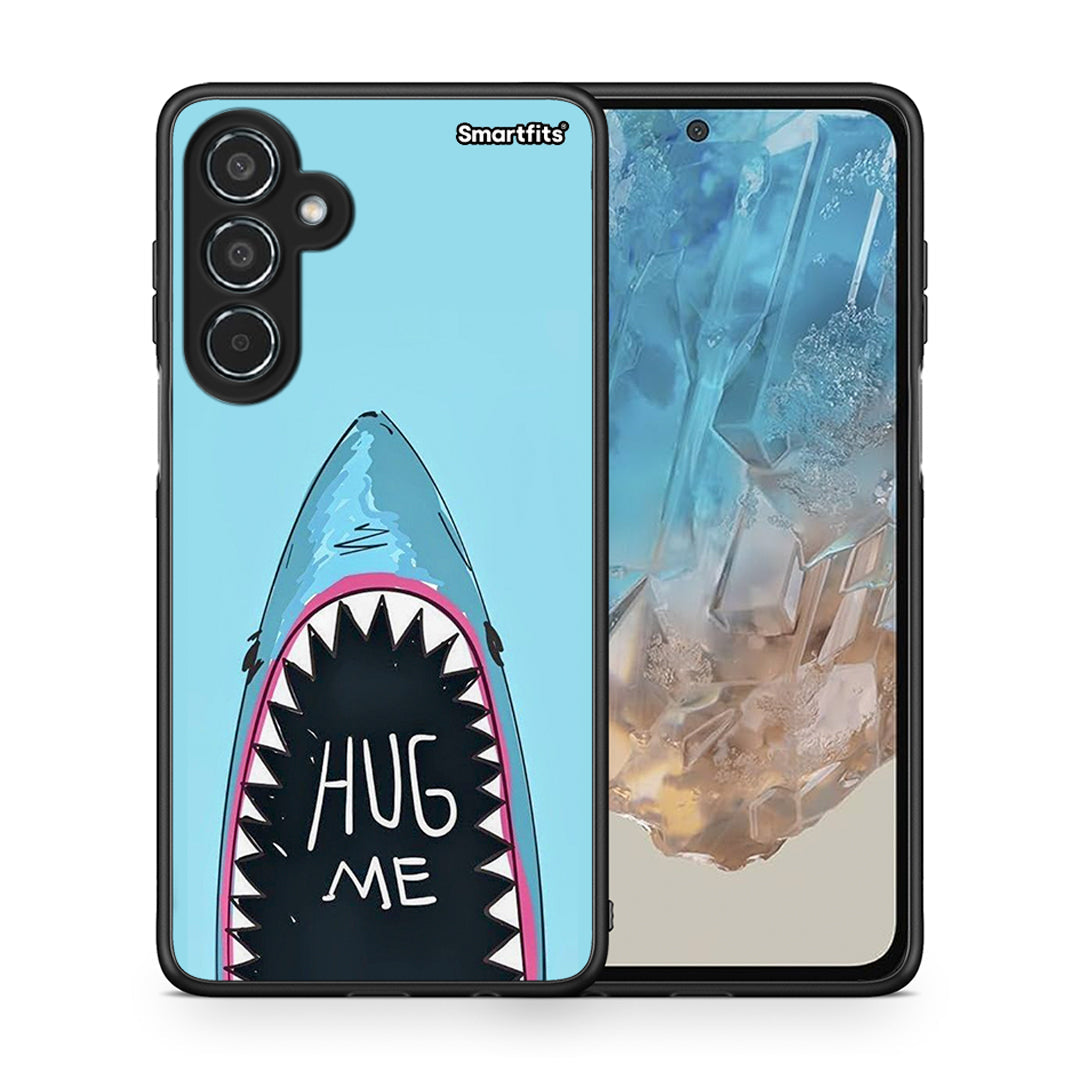 Θήκη Samsung Galaxy M35 5G Hug Me από τη Smartfits με σχέδιο στο πίσω μέρος και μαύρο περίβλημα | Samsung Galaxy M35 5G Hug Me case with colorful back and black bezels