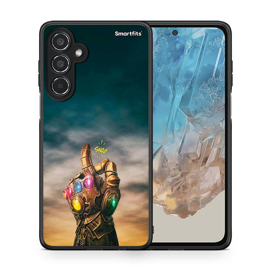 Θήκη Samsung Galaxy M35 5G Infinity Snap από τη Smartfits με σχέδιο στο πίσω μέρος και μαύρο περίβλημα | Samsung Galaxy M35 5G Infinity Snap case with colorful back and black bezels