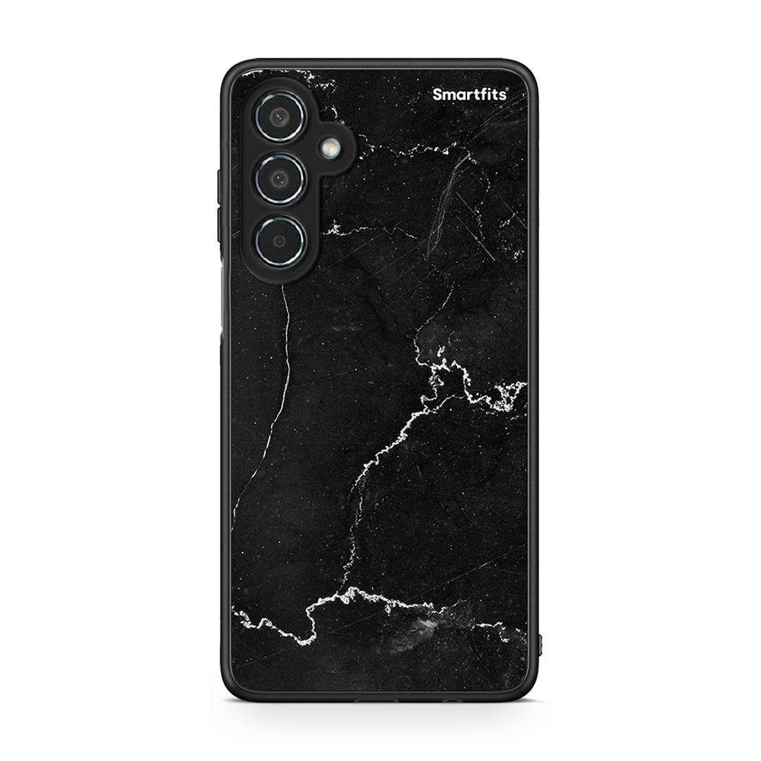 Samsung Galaxy M35 5G Marble Black θήκη από τη Smartfits με σχέδιο στο πίσω μέρος και μαύρο περίβλημα | Smartphone case with colorful back and black bezels by Smartfits