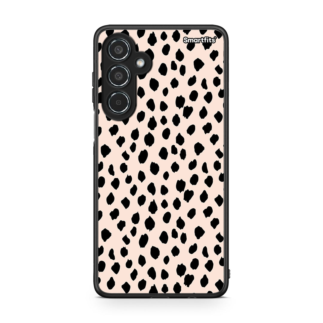 Samsung Galaxy M35 5G New Polka Dots θήκη από τη Smartfits με σχέδιο στο πίσω μέρος και μαύρο περίβλημα | Smartphone case with colorful back and black bezels by Smartfits