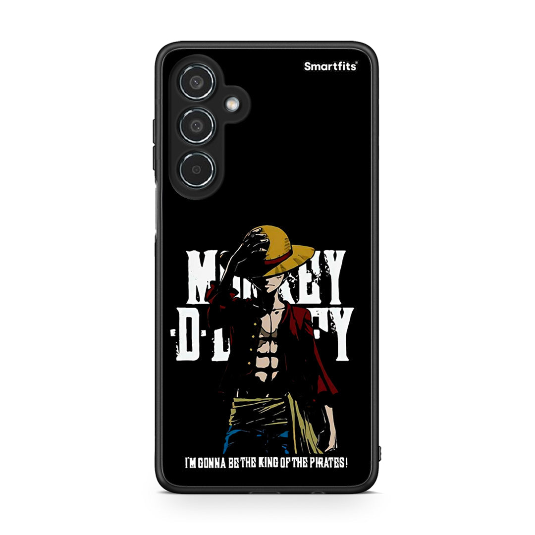 Samsung Galaxy M35 5G Pirate King θήκη από τη Smartfits με σχέδιο στο πίσω μέρος και μαύρο περίβλημα | Smartphone case with colorful back and black bezels by Smartfits