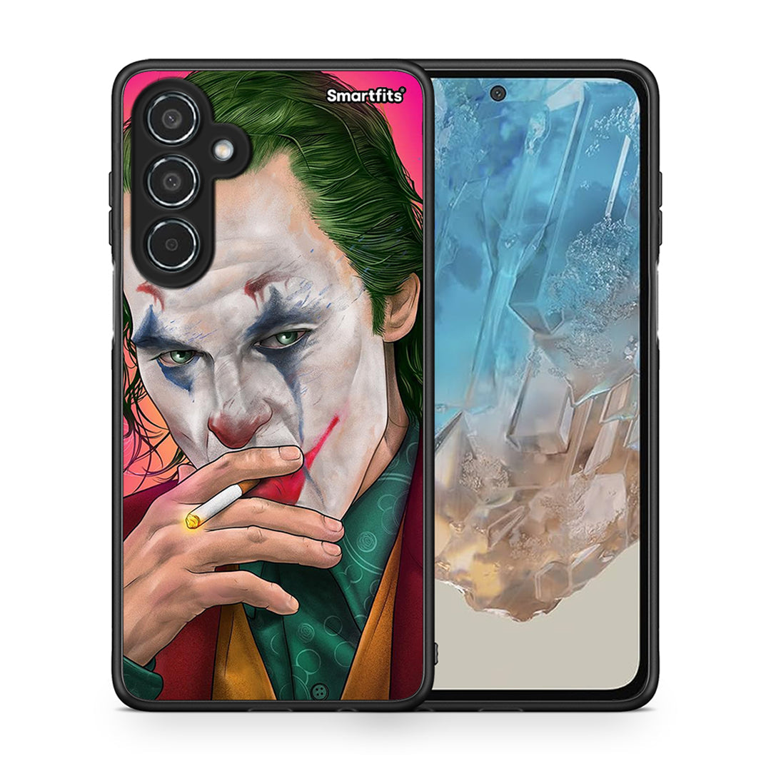 Θήκη Samsung Galaxy M35 5G JokesOnU PopArt από τη Smartfits με σχέδιο στο πίσω μέρος και μαύρο περίβλημα | Samsung Galaxy M35 5G JokesOnU PopArt case with colorful back and black bezels