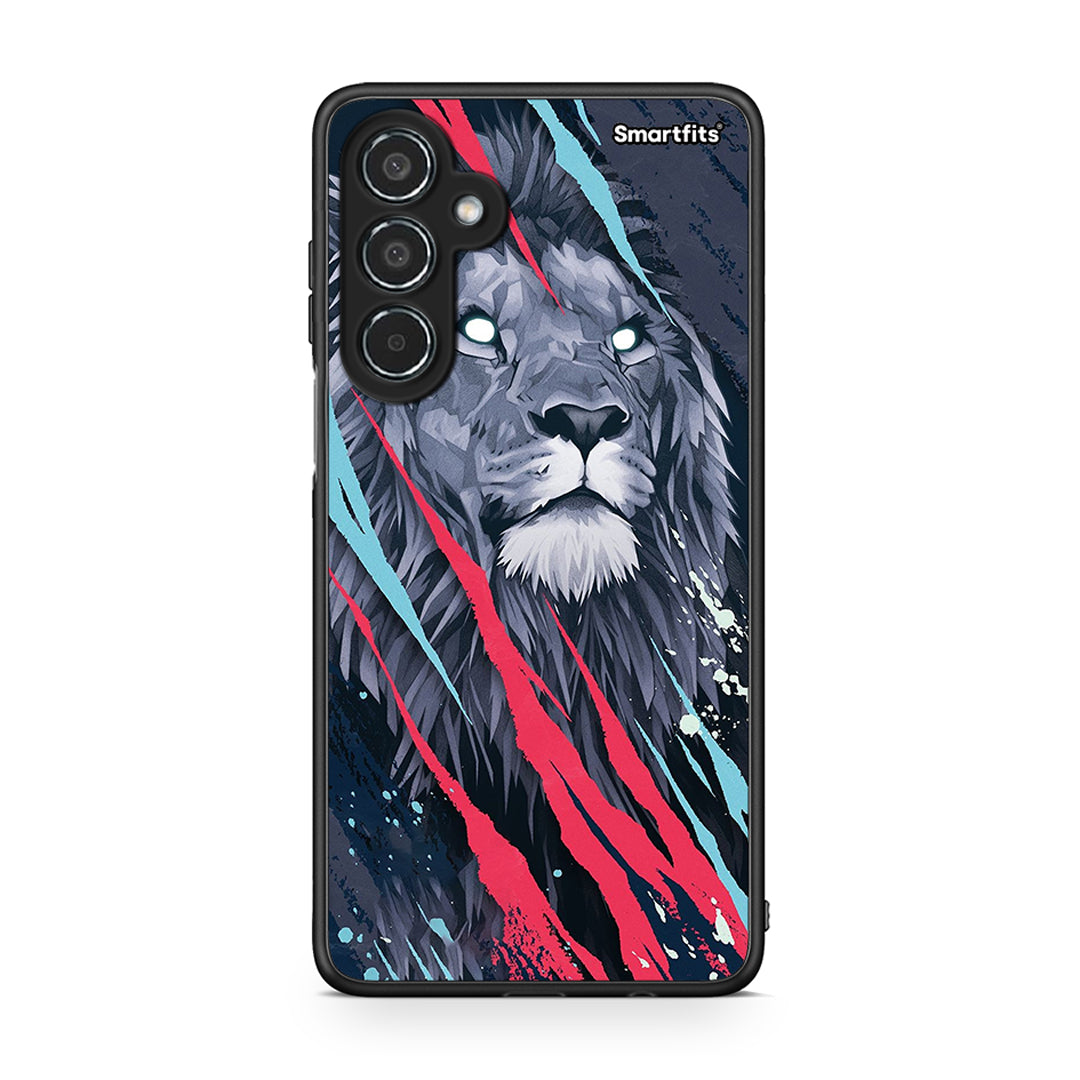 4 - Samsung Galaxy M35 5G Lion Designer PopArt case, cover, bumper