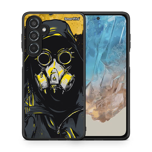 Θήκη Samsung Galaxy M35 5G Mask PopArt από τη Smartfits με σχέδιο στο πίσω μέρος και μαύρο περίβλημα | Samsung Galaxy M35 5G Mask PopArt case with colorful back and black bezels