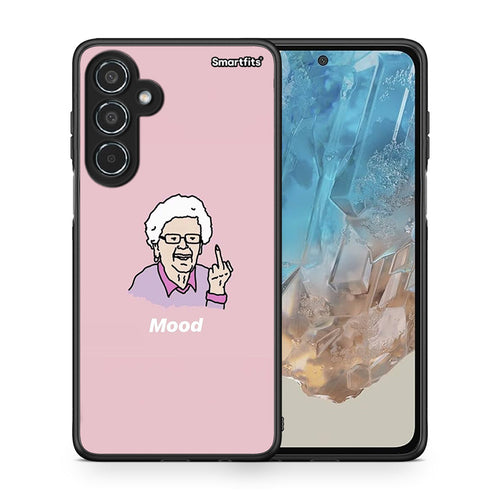Θήκη Samsung Galaxy M35 5G Mood PopArt από τη Smartfits με σχέδιο στο πίσω μέρος και μαύρο περίβλημα | Samsung Galaxy M35 5G Mood PopArt case with colorful back and black bezels
