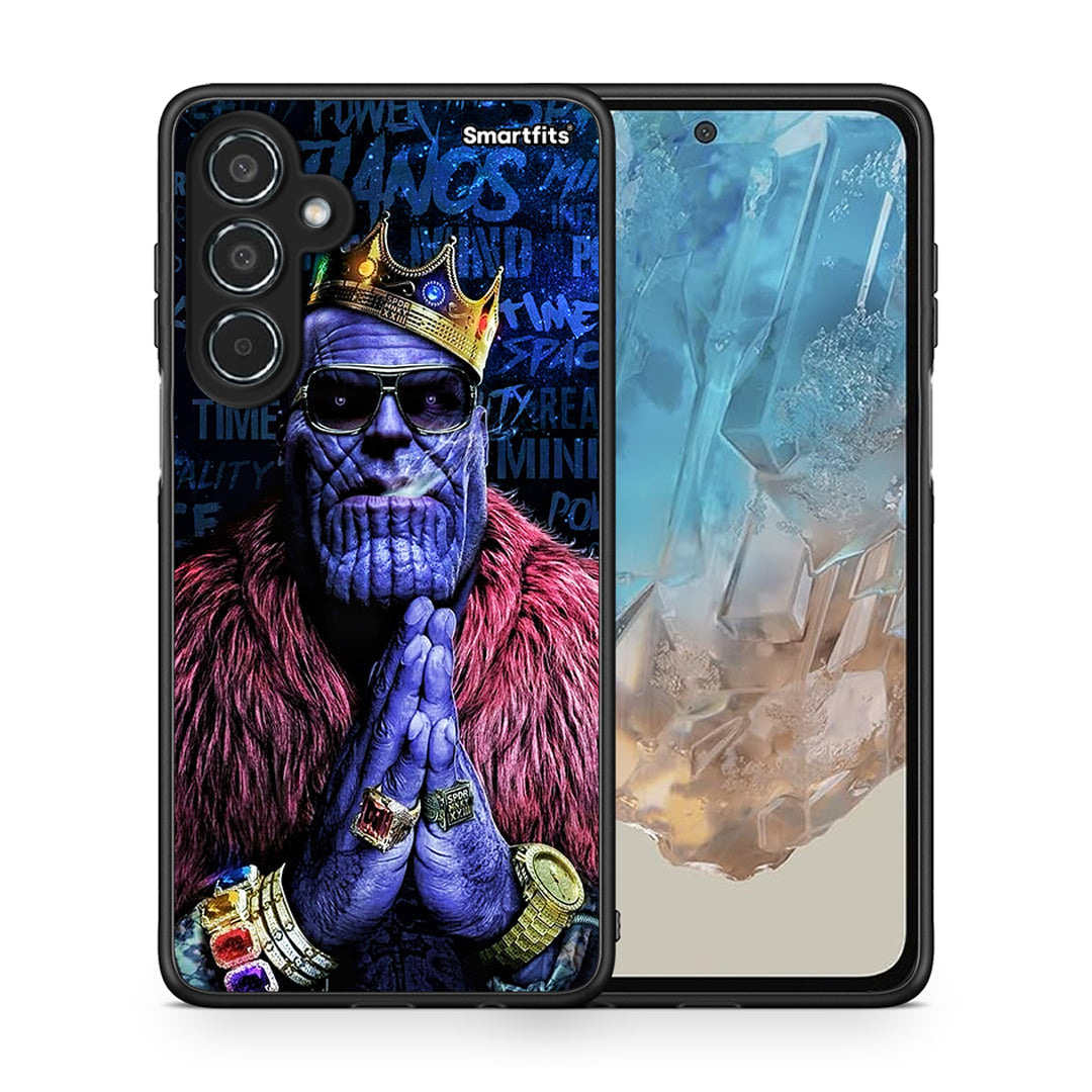 Θήκη Samsung Galaxy M35 5G Thanos PopArt από τη Smartfits με σχέδιο στο πίσω μέρος και μαύρο περίβλημα | Samsung Galaxy M35 5G Thanos PopArt case with colorful back and black bezels