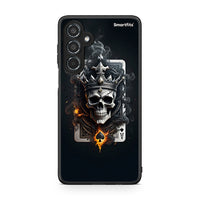 Thumbnail for Samsung Galaxy M35 5G Skull King Ace θήκη από τη Smartfits με σχέδιο στο πίσω μέρος και μαύρο περίβλημα | Smartphone case with colorful back and black bezels by Smartfits