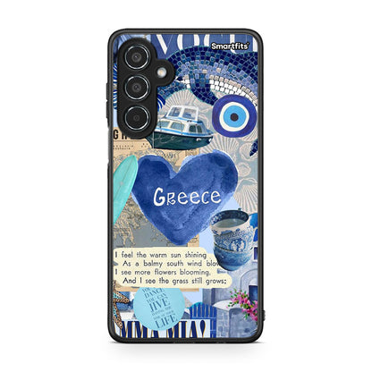 Samsung Galaxy M35 5G Summer In Greece Θήκη από τη Smartfits με σχέδιο στο πίσω μέρος και μαύρο περίβλημα | Smartphone case with colorful back and black bezels by Smartfits