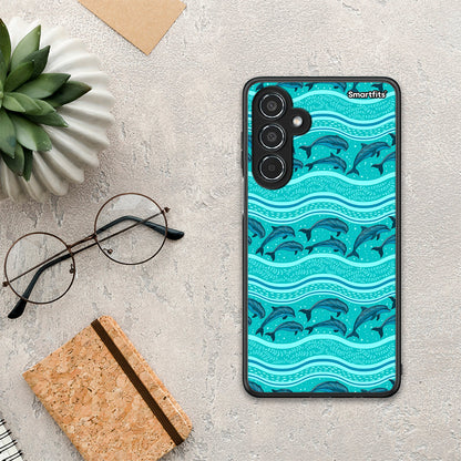 Swimming Dolphins - Samsung Galaxy M35 5G θήκη
