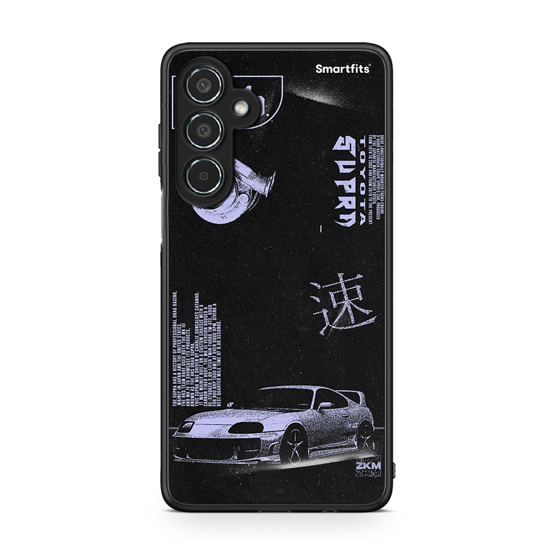 Samsung Galaxy M35 5G Tokyo Drift Θήκη Αγίου Βαλεντίνου από τη Smartfits με σχέδιο στο πίσω μέρος και μαύρο περίβλημα | Smartphone case with colorful back and black bezels by Smartfits