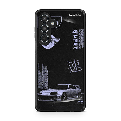 Samsung Galaxy M35 5G Tokyo Drift Θήκη Αγίου Βαλεντίνου από τη Smartfits με σχέδιο στο πίσω μέρος και μαύρο περίβλημα | Smartphone case with colorful back and black bezels by Smartfits
