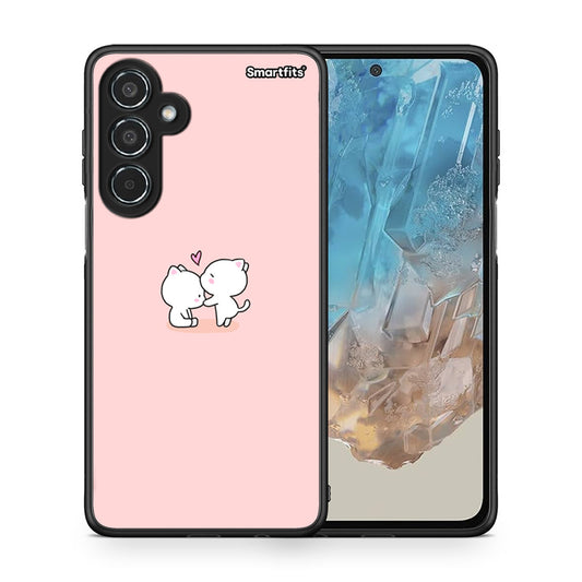 Θήκη Samsung Galaxy M35 5G Love Valentine από τη Smartfits με σχέδιο στο πίσω μέρος και μαύρο περίβλημα | Samsung Galaxy M35 5G Love Valentine case with colorful back and black bezels