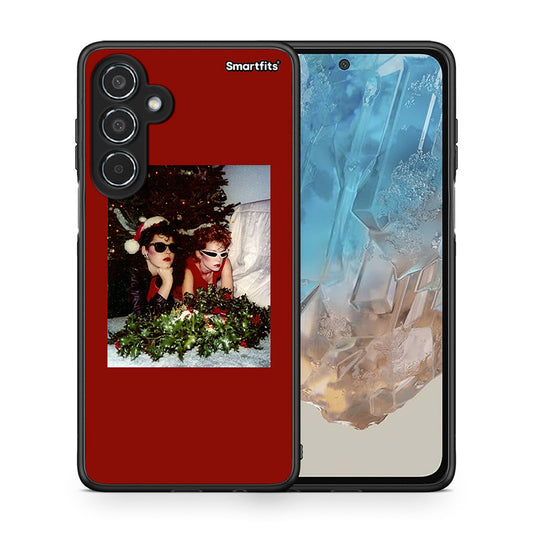 Θήκη Samsung Galaxy M35 5G Waiting For Xmas από τη Smartfits με σχέδιο στο πίσω μέρος και μαύρο περίβλημα | Samsung Galaxy M35 5G Waiting For Xmas case with colorful back and black bezels