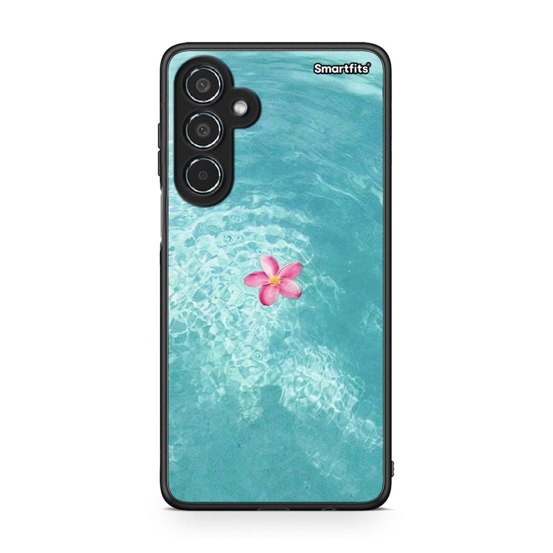 Samsung Galaxy M35 5G Water Flower Θήκη από τη Smartfits με σχέδιο στο πίσω μέρος και μαύρο περίβλημα | Smartphone case with colorful back and black bezels by Smartfits