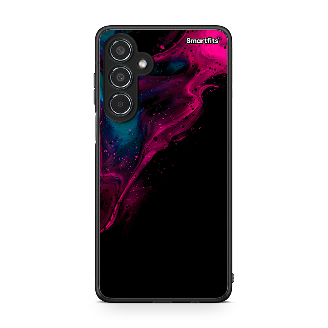 4 - Samsung Galaxy M35 5G Pink Black Watercolor case, cover, bumper