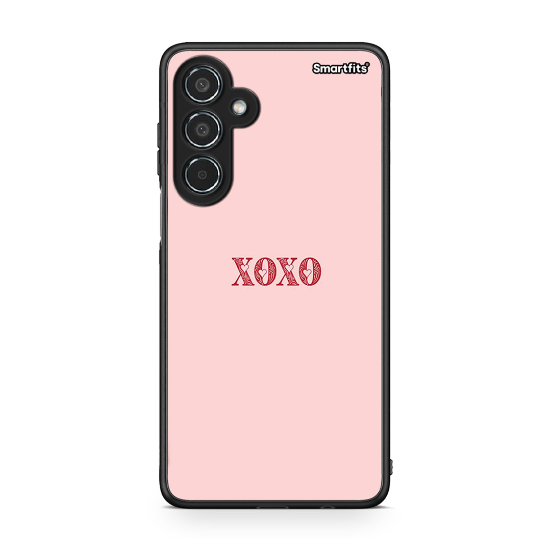 Samsung Galaxy M35 5G XOXO Love θήκη από τη Smartfits με σχέδιο στο πίσω μέρος και μαύρο περίβλημα | Smartphone case with colorful back and black bezels by Smartfits