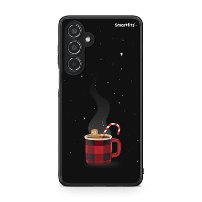 Samsung Galaxy M35 5G Xmas Bathing θήκη από τη Smartfits με σχέδιο στο πίσω μέρος και μαύρο περίβλημα | Smartphone case with colorful back and black bezels by Smartfits