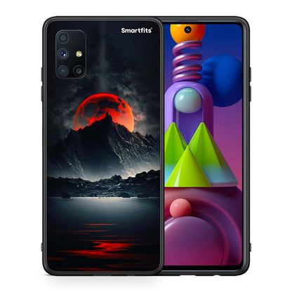 Red Full Moon - Samsung Galaxy M51 θήκη