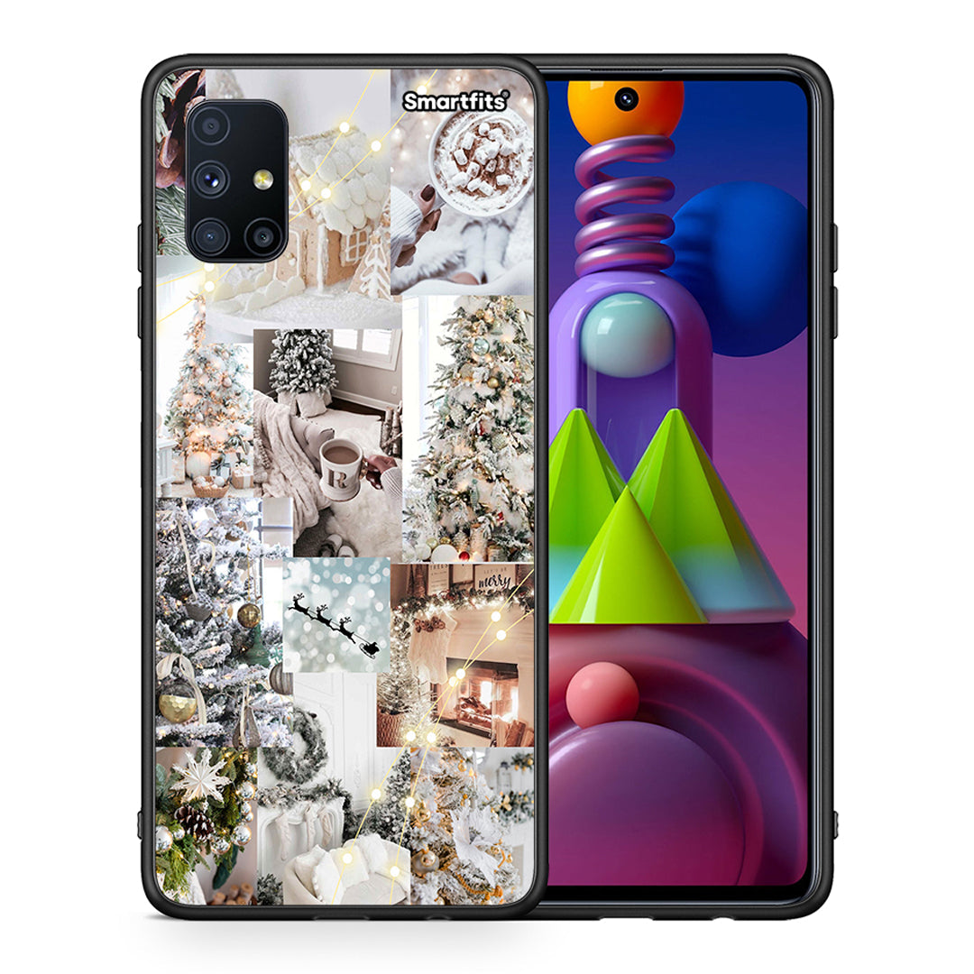 White Christmas - Samsung Galaxy M51 θήκη
