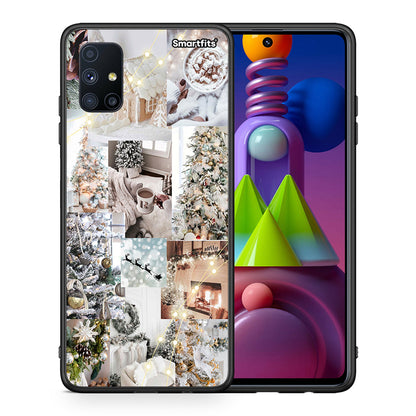 White Christmas - Samsung Galaxy M51 θήκη