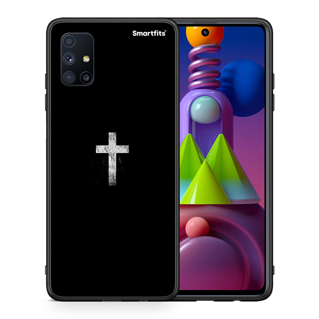 White Cross - Samsung Galaxy M51 θήκη