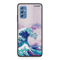 Thumbnail for Samsung M52 5G Blue Waves θήκη από τη Smartfits με σχέδιο στο πίσω μέρος και μαύρο περίβλημα | Smartphone case with colorful back and black bezels by Smartfits