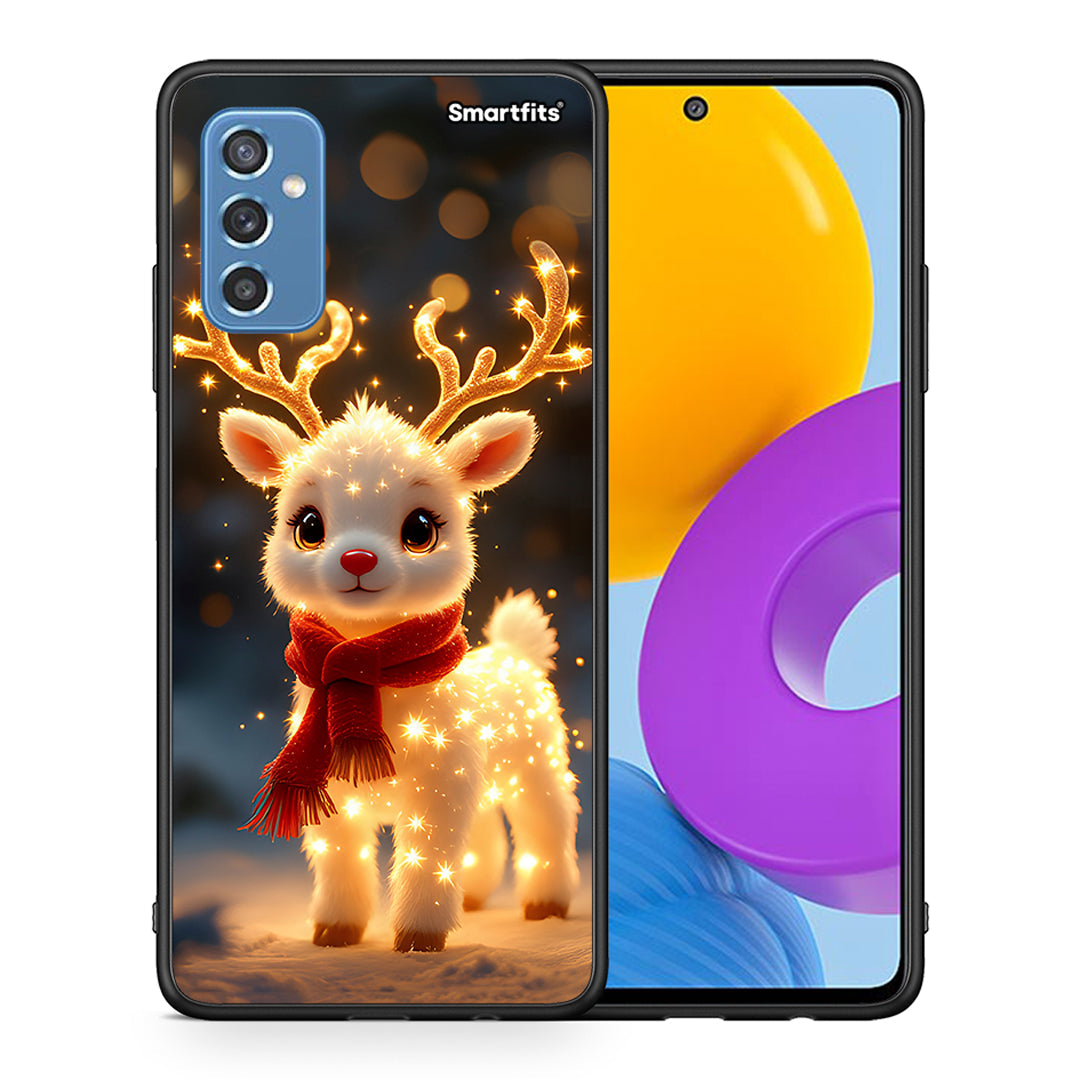 Θήκη Samsung M52 5G Christmas Cutie από τη Smartfits με σχέδιο στο πίσω μέρος και μαύρο περίβλημα | Samsung M52 5G Christmas Cutie case with colorful back and black bezels