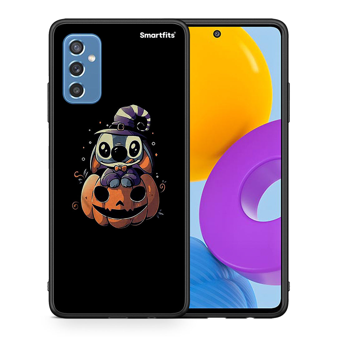 Θήκη Samsung M52 5G Halloween Stitch από τη Smartfits με σχέδιο στο πίσω μέρος και μαύρο περίβλημα | Samsung M52 5G Halloween Stitch case with colorful back and black bezels