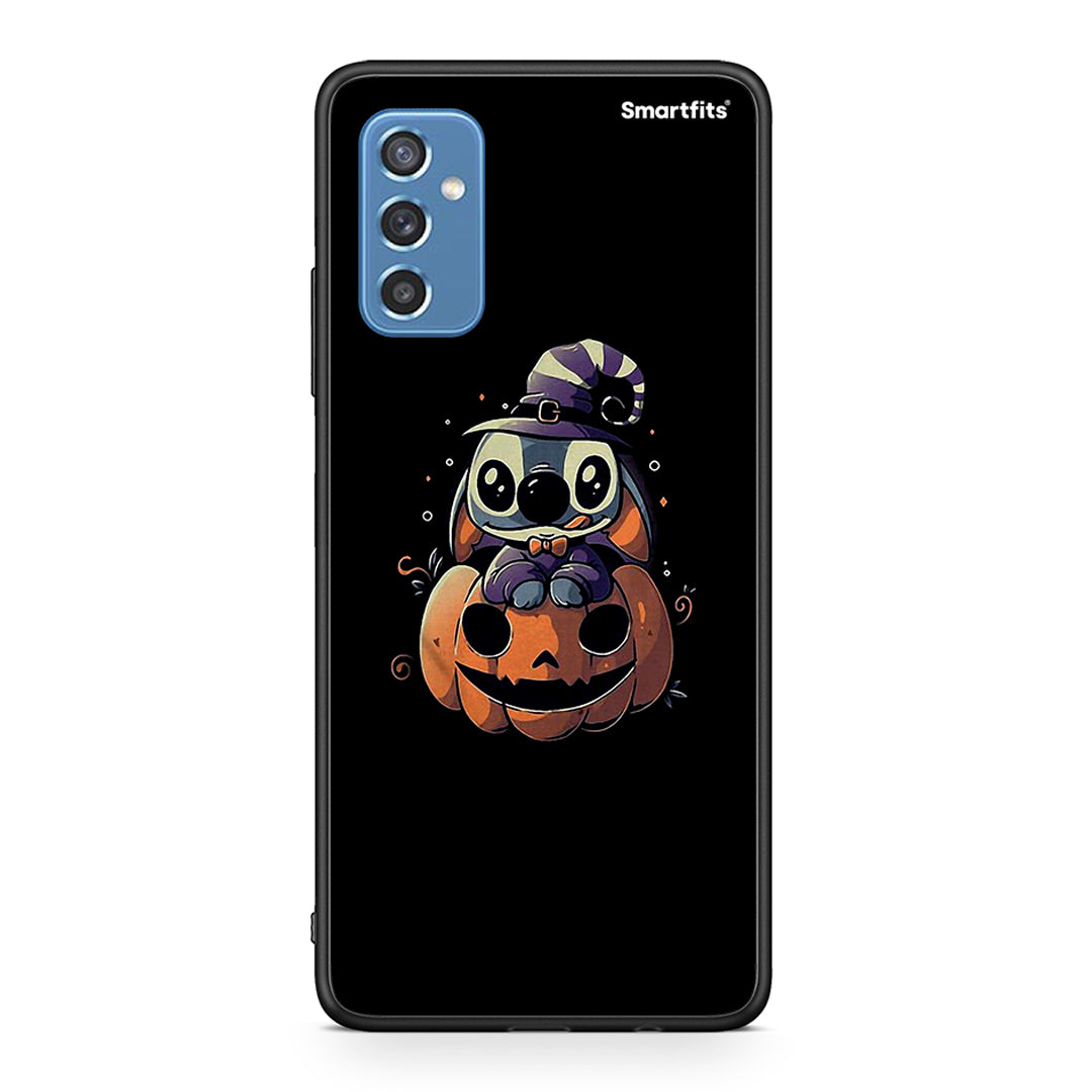 Samsung M52 5G Halloween Stitch θήκη από τη Smartfits με σχέδιο στο πίσω μέρος και μαύρο περίβλημα | Smartphone case with colorful back and black bezels by Smartfits