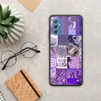 Thumbnail for Purple Aesthetic Collage - Samsung Galaxy M52 5G θήκη