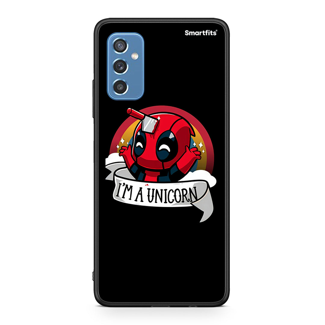 Samsung M52 5G Unicorn Deadpool θήκη από τη Smartfits με σχέδιο στο πίσω μέρος και μαύρο περίβλημα | Smartphone case with colorful back and black bezels by Smartfits