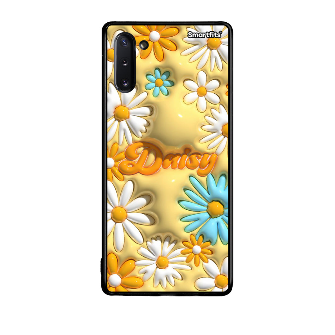 Samsung Note 10 Bubble Daisies θήκη από τη Smartfits με σχέδιο στο πίσω μέρος και μαύρο περίβλημα | Smartphone case with colorful back and black bezels by Smartfits