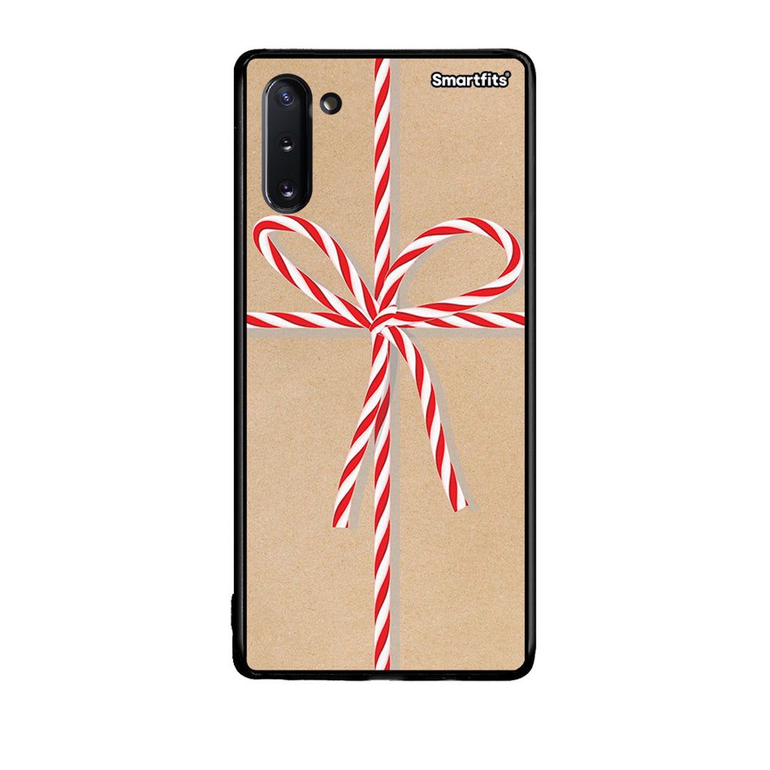 Samsung Note 10 Christmas Gift θήκη από τη Smartfits με σχέδιο στο πίσω μέρος και μαύρο περίβλημα | Smartphone case with colorful back and black bezels by Smartfits