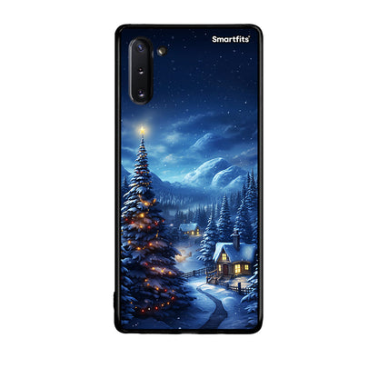 Samsung Note 10 Christmas Scenery θήκη από τη Smartfits με σχέδιο στο πίσω μέρος και μαύρο περίβλημα | Smartphone case with colorful back and black bezels by Smartfits