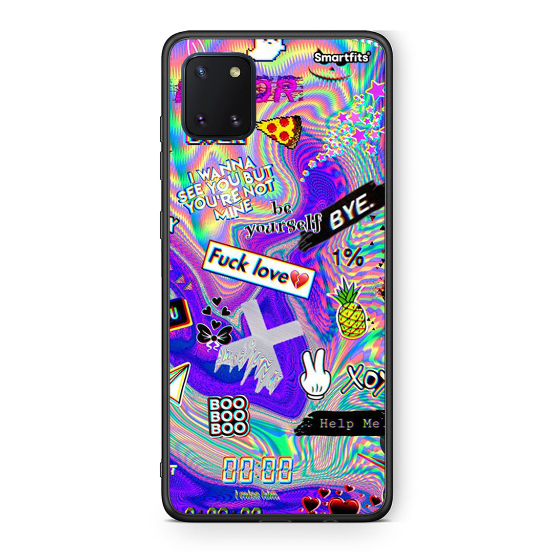 Samsung Note 10 Lite Game Over θήκη από τη Smartfits με σχέδιο στο πίσω μέρος και μαύρο περίβλημα | Smartphone case with colorful back and black bezels by Smartfits