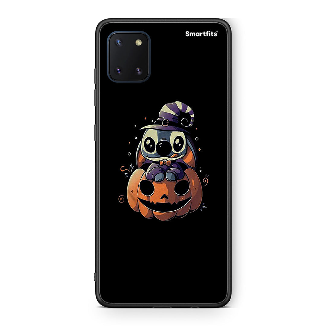 Samsung Note 10 Lite Halloween Stitch θήκη από τη Smartfits με σχέδιο στο πίσω μέρος και μαύρο περίβλημα | Smartphone case with colorful back and black bezels by Smartfits