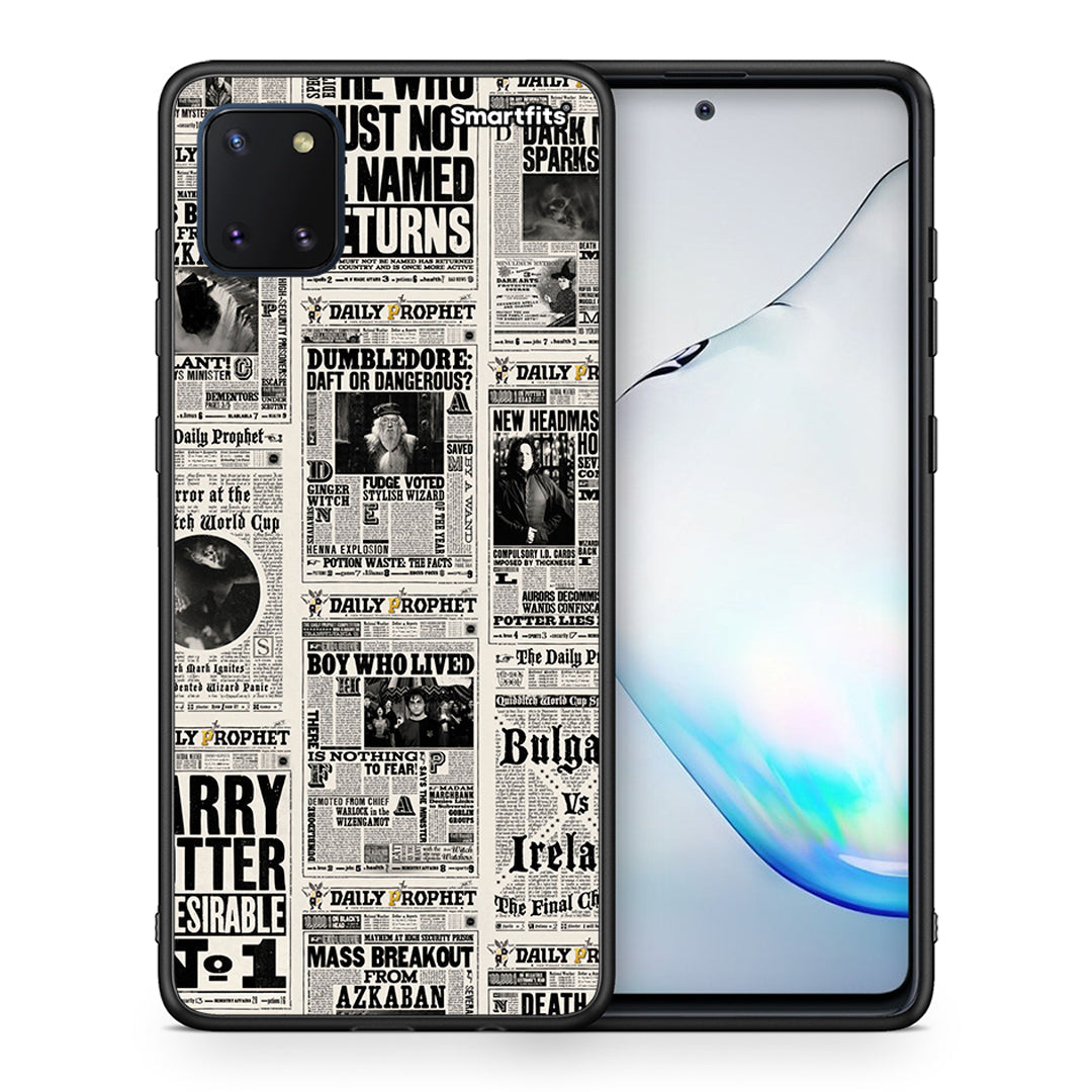 Θήκη Samsung Note 10 Lite Harry Paper από τη Smartfits με σχέδιο στο πίσω μέρος και μαύρο περίβλημα | Samsung Note 10 Lite Harry Paper case with colorful back and black bezels