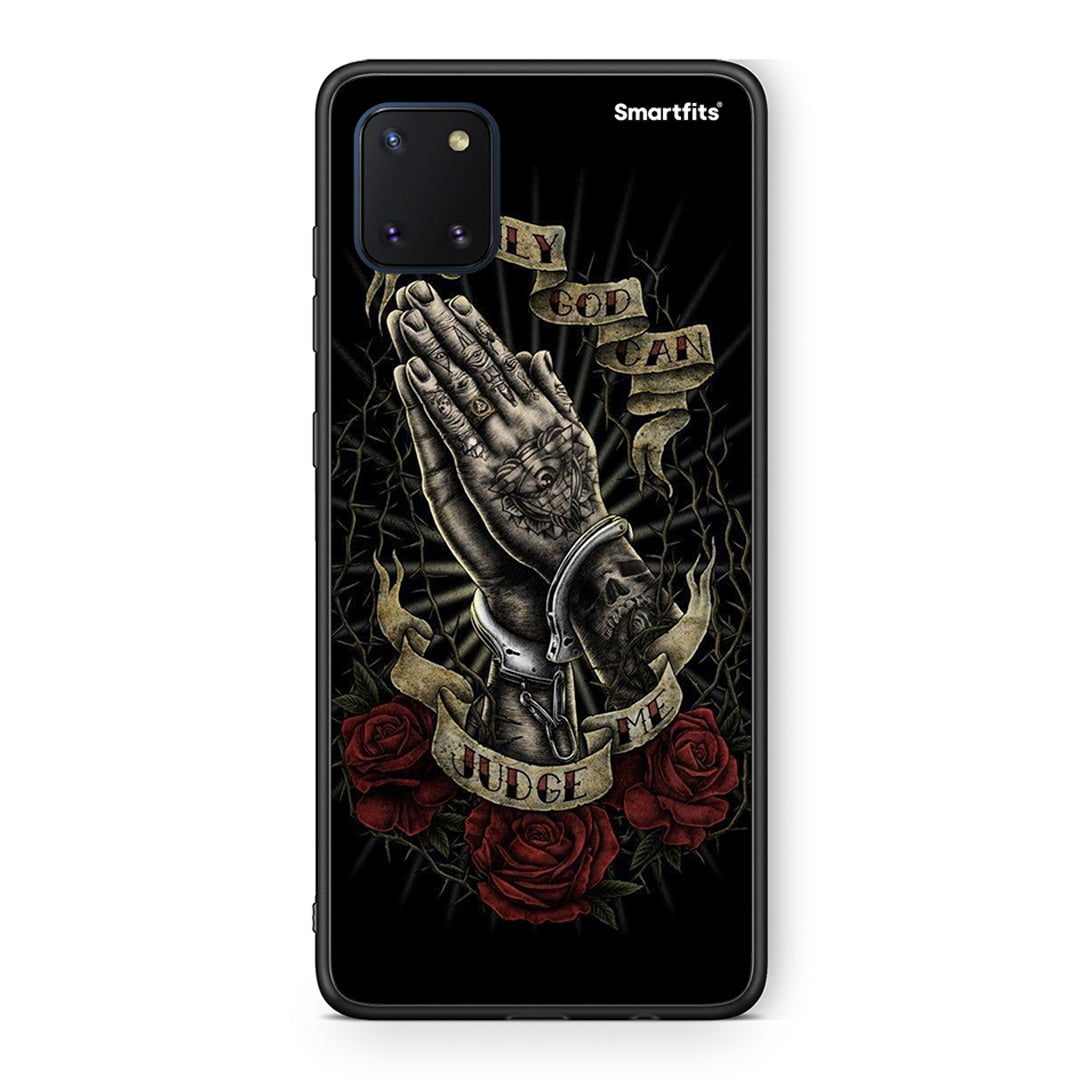 Samsung Note 10 Lite Judge By God θήκη από τη Smartfits με σχέδιο στο πίσω μέρος και μαύρο περίβλημα | Smartphone case with colorful back and black bezels by Smartfits