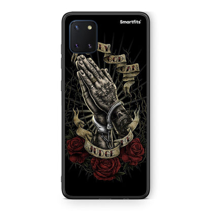 Samsung Note 10 Lite Judge By God θήκη από τη Smartfits με σχέδιο στο πίσω μέρος και μαύρο περίβλημα | Smartphone case with colorful back and black bezels by Smartfits