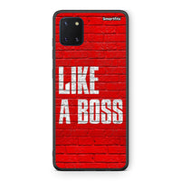 Thumbnail for Samsung Note 10 Lite Like A Boss θήκη από τη Smartfits με σχέδιο στο πίσω μέρος και μαύρο περίβλημα | Smartphone case with colorful back and black bezels by Smartfits
