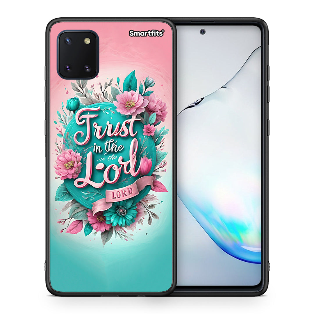 Θήκη Samsung Note 10 Lite Lord Trust από τη Smartfits με σχέδιο στο πίσω μέρος και μαύρο περίβλημα | Samsung Note 10 Lite Lord Trust case with colorful back and black bezels