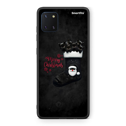 Samsung Note 10 Lite Merry Cat Christmas θήκη από τη Smartfits με σχέδιο στο πίσω μέρος και μαύρο περίβλημα | Smartphone case with colorful back and black bezels by Smartfits