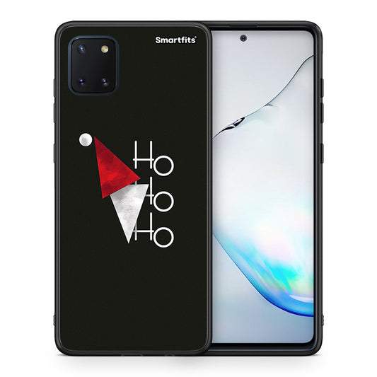 Θήκη Samsung Note 10 Lite Minimal Christmas από τη Smartfits με σχέδιο στο πίσω μέρος και μαύρο περίβλημα | Samsung Note 10 Lite Minimal Christmas case with colorful back and black bezels