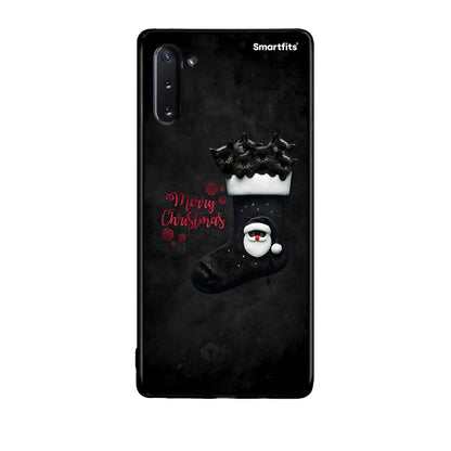Samsung Note 10 Merry Cat Christmas θήκη από τη Smartfits με σχέδιο στο πίσω μέρος και μαύρο περίβλημα | Smartphone case with colorful back and black bezels by Smartfits