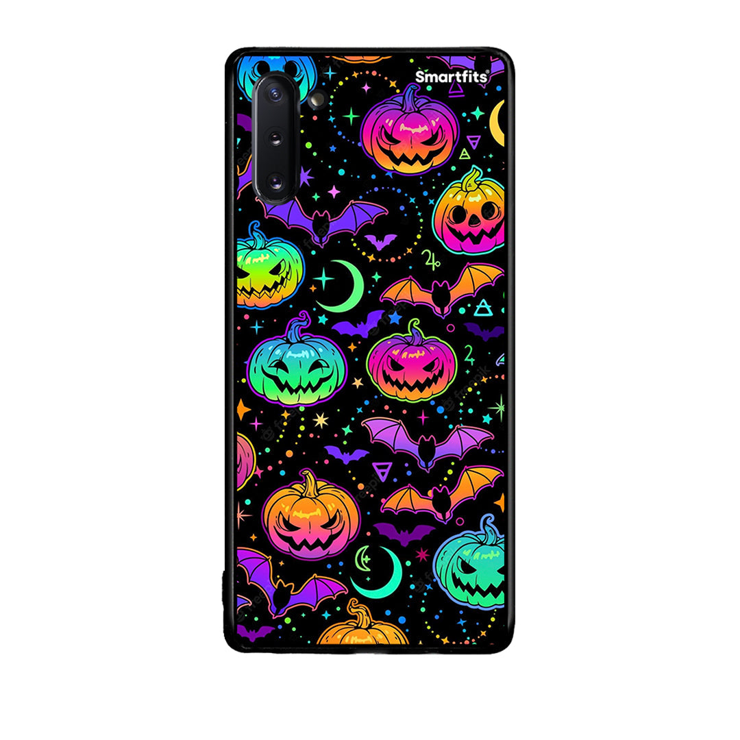 Samsung Note 10 Neon Halloween θήκη από τη Smartfits με σχέδιο στο πίσω μέρος και μαύρο περίβλημα | Smartphone case with colorful back and black bezels by Smartfits