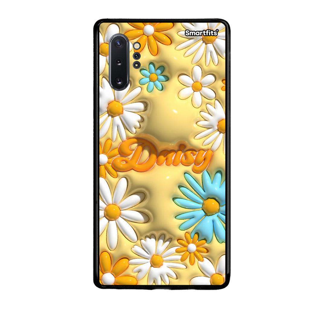 Samsung Note 10+ Bubble Daisies θήκη από τη Smartfits με σχέδιο στο πίσω μέρος και μαύρο περίβλημα | Smartphone case with colorful back and black bezels by Smartfits