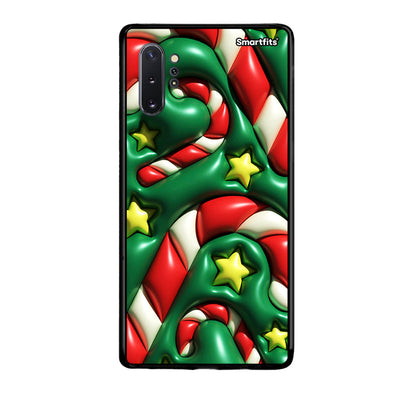 Samsung Note 10+ Christmas Bubbles θήκη από τη Smartfits με σχέδιο στο πίσω μέρος και μαύρο περίβλημα | Smartphone case with colorful back and black bezels by Smartfits