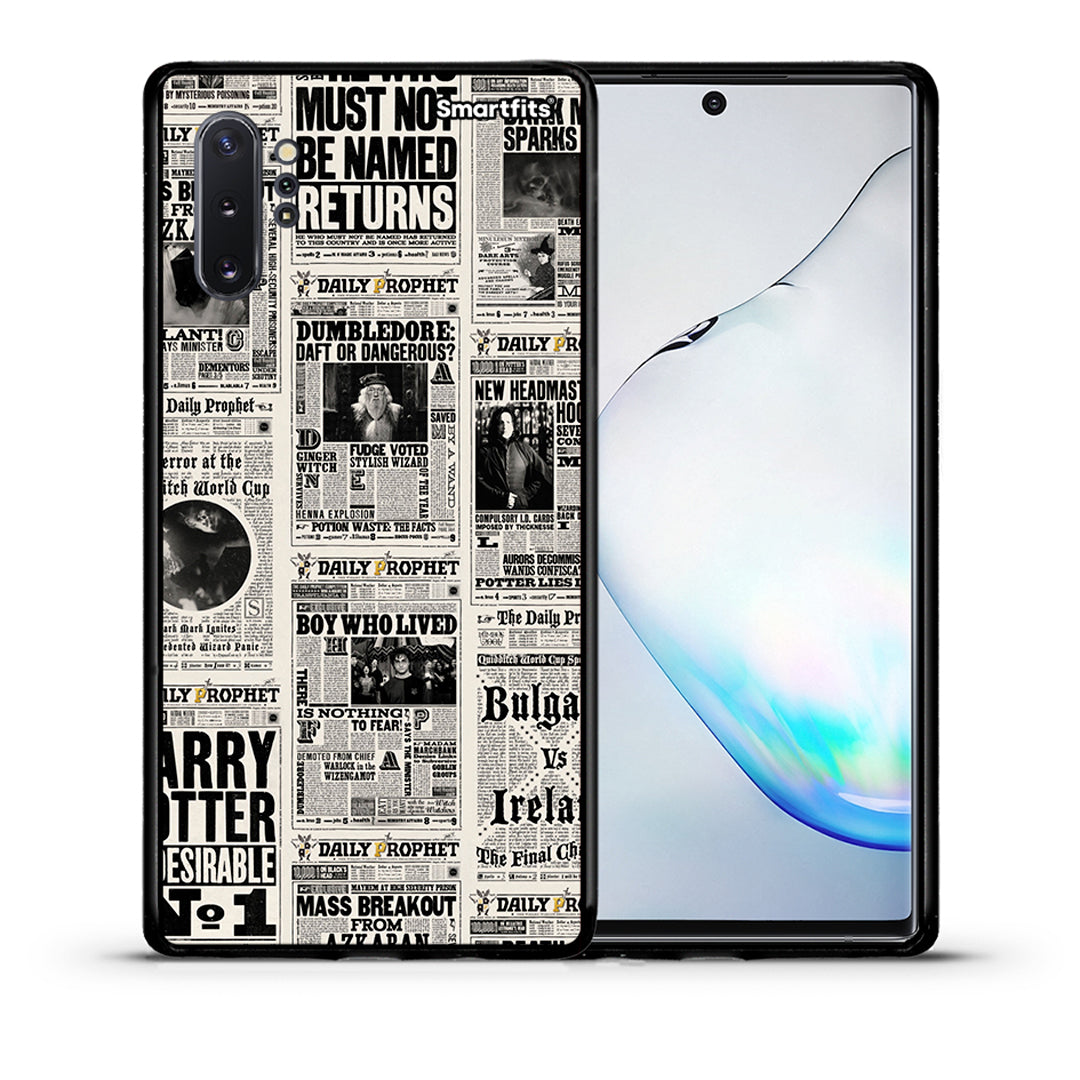 Θήκη Samsung Note 10+ Harry Paper από τη Smartfits με σχέδιο στο πίσω μέρος και μαύρο περίβλημα | Samsung Note 10+ Harry Paper case with colorful back and black bezels